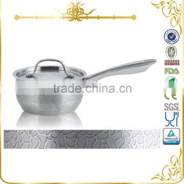 Special electro corrosion finish saucepan with ss lid & hanlde MSF-3635