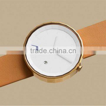 Delightful Collection Timepiere Geometric Design 24-cut Case Stainless Steel no Indices Titanium Watch photo-5