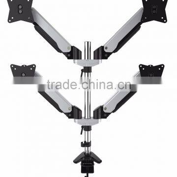 GA44 Angle-free Tilt Height Adjustable Quad computer mounts