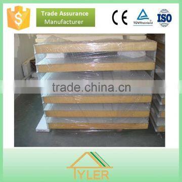 corrugated 100mm insulated aluminum pu sandwich panel