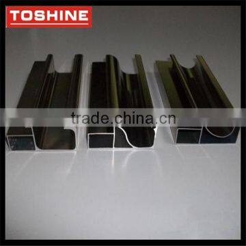 6063 T5 Clear Anodized Wardrobe Door Aluminum Profile Extrusion photo-2