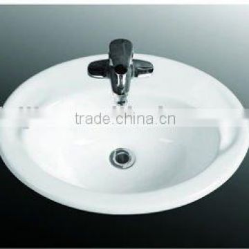 Bathroom ceramic oval above counter basin/china supplier (BSJ-C829)