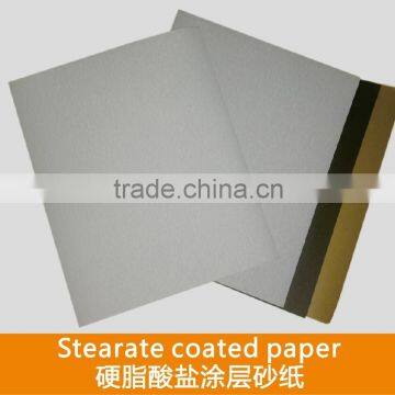 Stearate coated paper 30% latexed paper backing open coated double resin binder white coated