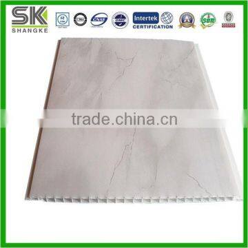 Gray and white marble design pvc ceiling board