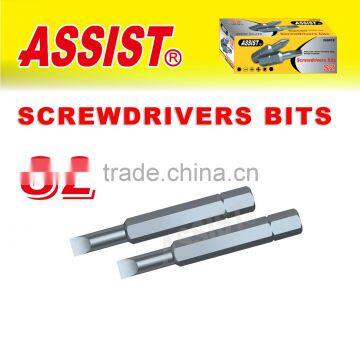 Assist Brand Series#02C flat slotted s2 crv Screwdrivers bits