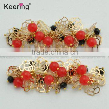 Keering Colorful Flower Beads Connecor for Hair or Bikini Swimwear WCK-960 photo-2
