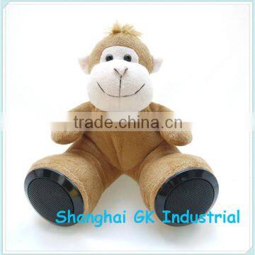 Customized Design Plush toy with bluetooth loudspeaker