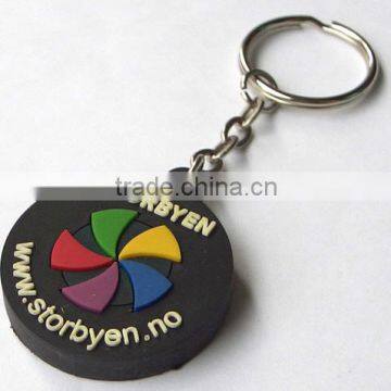 custom pvc and rubber material keychain