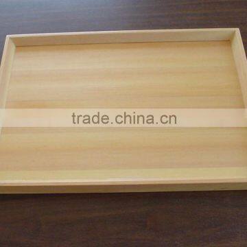 eco-friendly solid wood food and tea tray