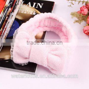 Korea Styleheadband Mircofiber Bowknot Lace Headband for Female Young Girl photo-3