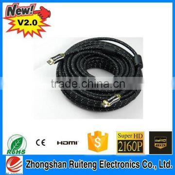 OEM High Quality hdmi cable 2.0v for 3D HD 1080P 4Kx2K