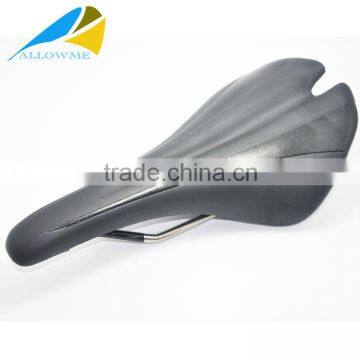 allowme 143mm soft comfortable titanium rail imitation leather MTB bicycle saddle seat