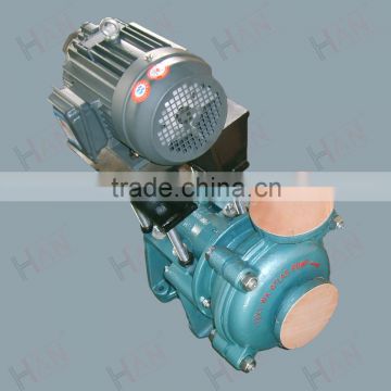 AH centrifugal rubber lined slurry pump