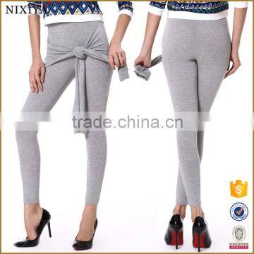 Womens Grey Tight Pants Fitness Leggings in China