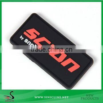 Sinicline Embossed Logo PVC Patch for Garment