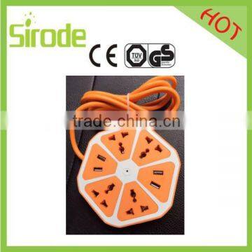 Customised Design Colorful And Length Extension Socket Outlet