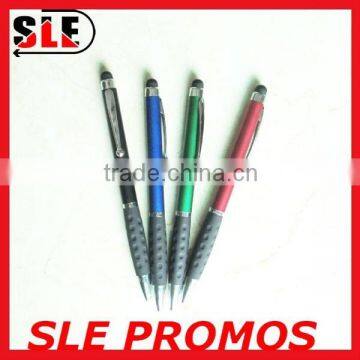 Metal And Rubber Cystal Twist Mechanism Ball Point Pen