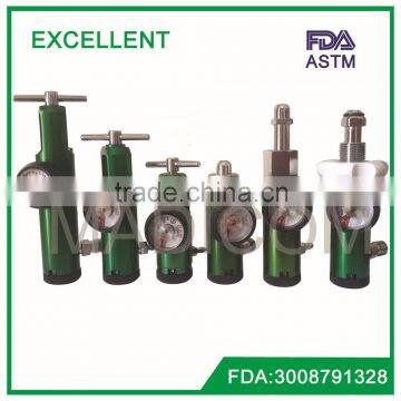pin index medical oxygen regulator/FDA /CGA standard medical oxygen regulator