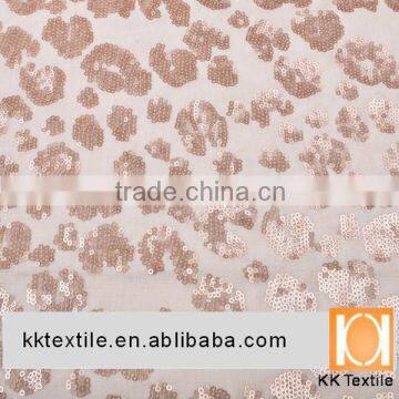 Many shapes 3mm sequin fabric for girl dress