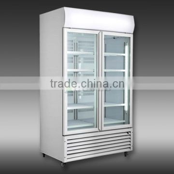 300 - 1400 LITERS DOUBLE GLASS DOORS BEER BOTTLE COOLER