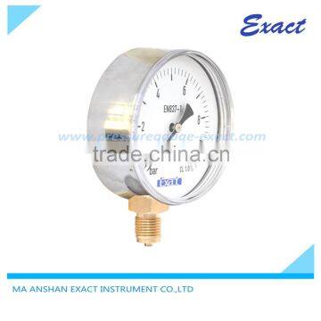 DN63 bottom stainless steel case dry pressure gauge
