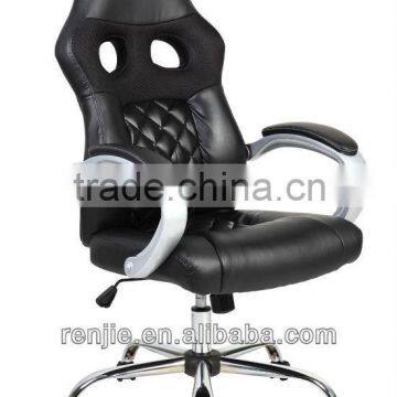 High Back Gaming Racing Leather Mesh Chair photo-2