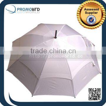 Solid Color Fabric Material Outdoor Double Canopy Golf Umbrella