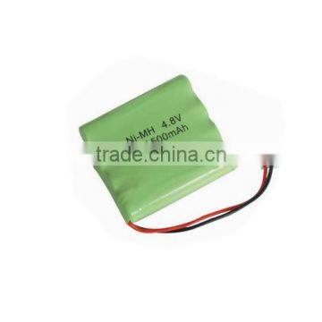 4.8V AAA NI-MH Rechargeable battery 500MAH 12v nimh battery pack