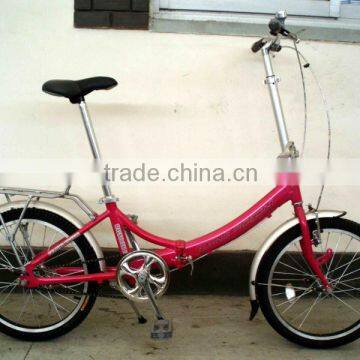 20"passed ISO9001 red folding bicycle/bike/cycle SH-FD035