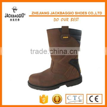 boots safety S1 PU sole crazy horse leather work boots