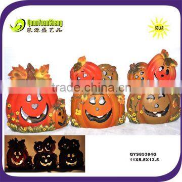 Solar light halloween pumpkin handicraft &halloween crafts