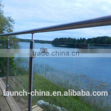 Decorative Garden Fencing Stainless Steel 316 Glass Glass Balustrade Made in China