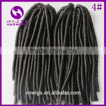 ( Color 4# ) HARMONY 18inch 110grams Brown Color synthetic twist dreadlocks hair / hair extensions dreadlocks crochet twist hair