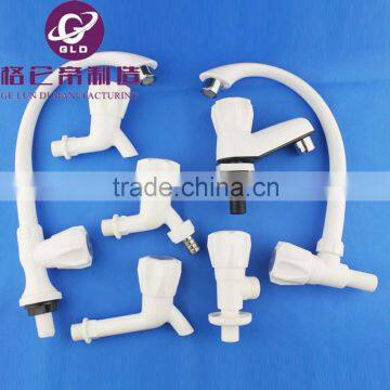 GLD white color ABS plastic kitchen POLO water tap/faucet/swan sink cock