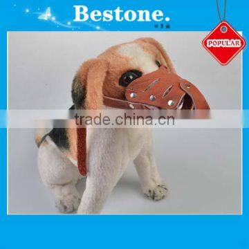 Pure Leather Pet Dog Toe Clip Mask