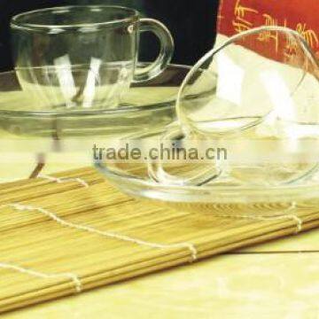 High Quality borosilicate glass tea Cup (64B)