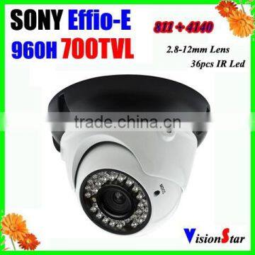 700TVL WDR Camera with 36pcs IR Leds Varifocal Lens CCTV Camera 2.8-12mm Infared Camera