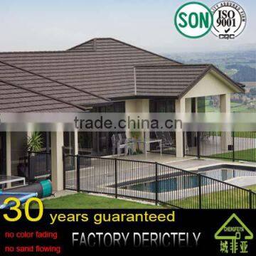 factory selling good quality best design Excellent Fire Resistance Colorful Stone Coated Metal Roof Tile