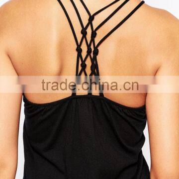 China Supplier Summer Cross Back Women Maxi Dress With Side Split photo-3