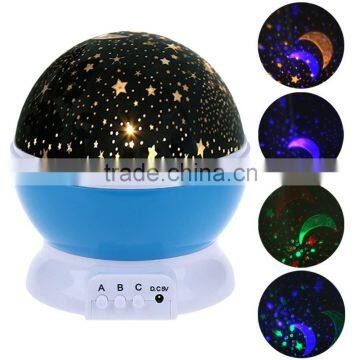 Rotation Cosmos Moon Star Ceiling Projector Lamp