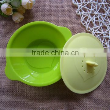 2014 high quality BPA free silicone baby feeding bowl