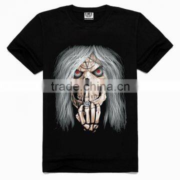 OEM 3d Printing Factory High quality old skull t-shirt, t-shirts women fashion, korean cute printed t-shirt