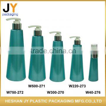 2016 new product PET lotion bottle container erlenmeyer flasks elegant skin care PET plastic bottle
