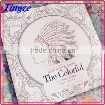 2015 Wholesale new arrive hand-painted secret garden series 80 days travelling adult coloring books