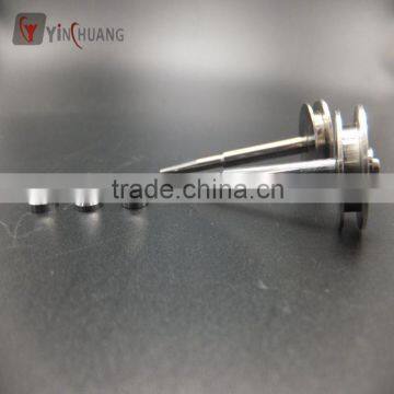 High precision fluid dispensing valve assembly needle seat micro nozzles