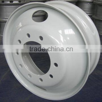 truck and bus tubeless steel wheel 24.5X8.25 with two hand holes