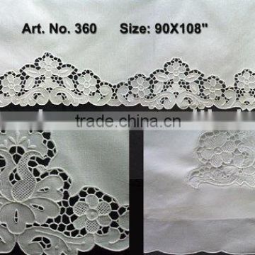 embroidery bed sheet