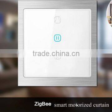 Wireless US/ EU Standards Modern Tempered Glass 3 Gang 1way White Wall Electric Smart Touch Switch photo-5