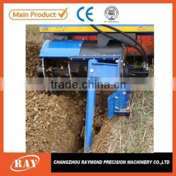 mini excavator trencher used into tree planting