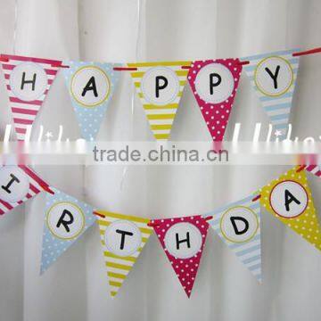 2015 new fashion hotsale handmade wholesale cheap custom fabric letters craft party supply kid decor felt happy birthday banner                        
                                                Quality Choice